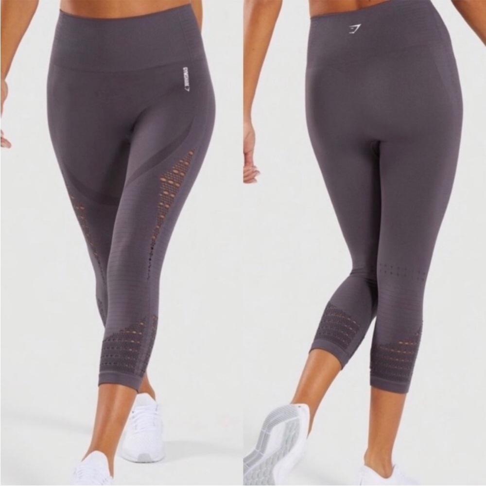 gym shark Seamless Sculpting Leggings in Slate Gray